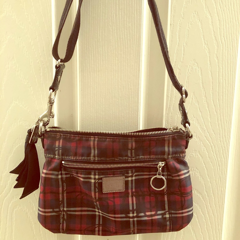 Coach Poppy Glam Tartan Purse